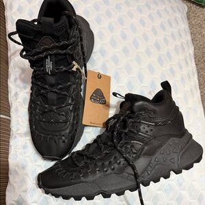 Women’s Black High-Top Trail-Inspired Sneakers